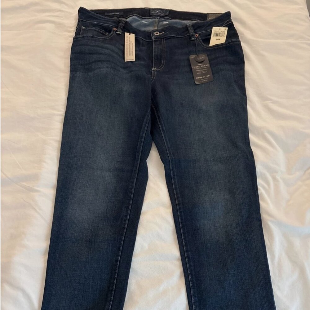 Lucky Brand Blue Jeans Ginger Skinny Size 14W